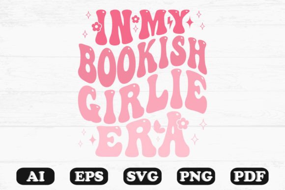 In My Bookish Girlie Era Wavy Svg T-shirt