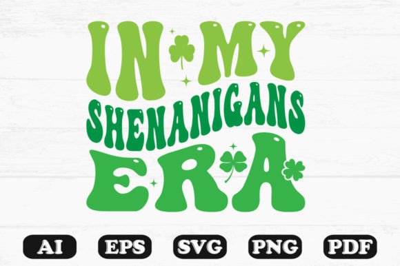 In My Shenanigans Era Retro Wavy Svg: A Graphic Design Asset for Crafts